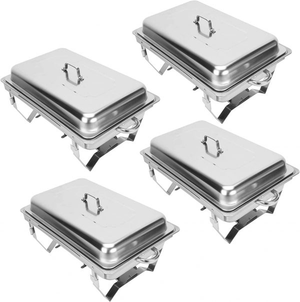 Silver chaffing dishes with fuel for rent