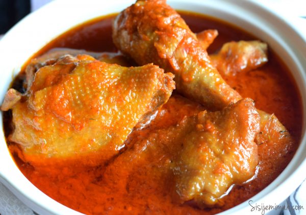 Stewed hard chicken