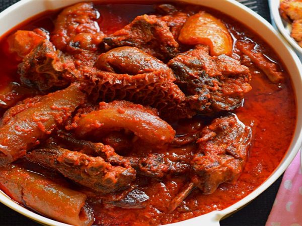 Assorted stew (chicken, saki,beef, cow foot)